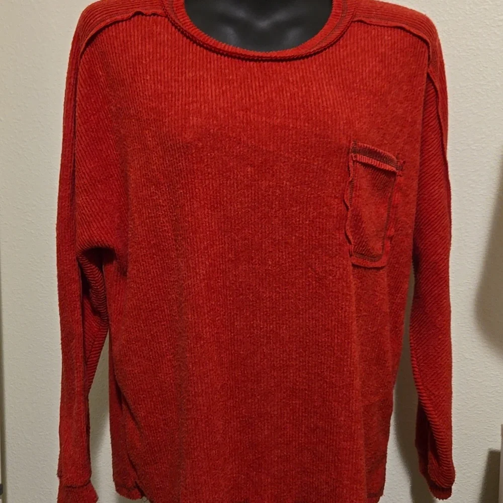 Zenana Ribbed Pullover - Picture 2 of 6